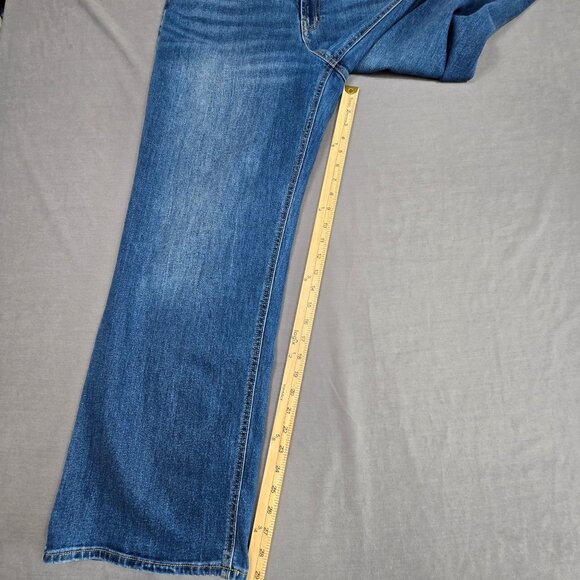 Old Navy Womens High-Rise Wow Wide Leg Jeans Size 14 Blue Denim - Picture 4 of 5